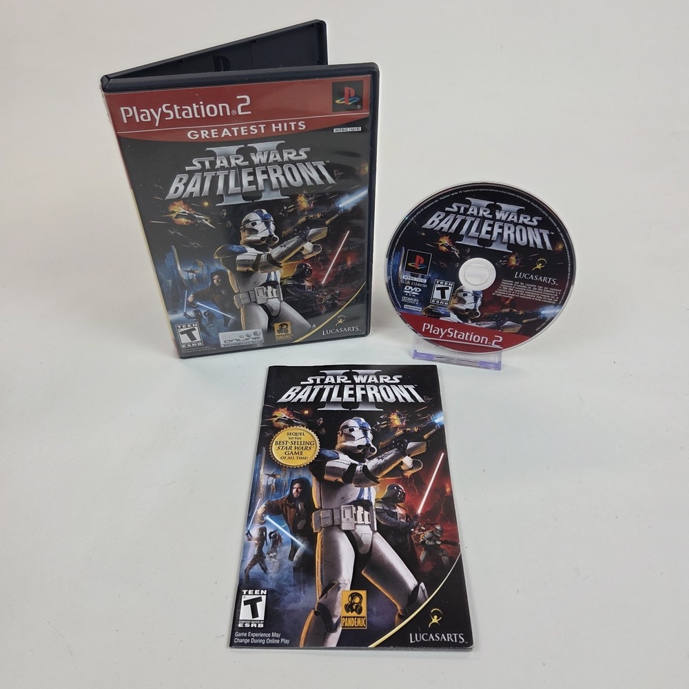 Star Wars: Battlefront II 2 PlayStation 2 PS2 Greatest Hits CIB & TESTED